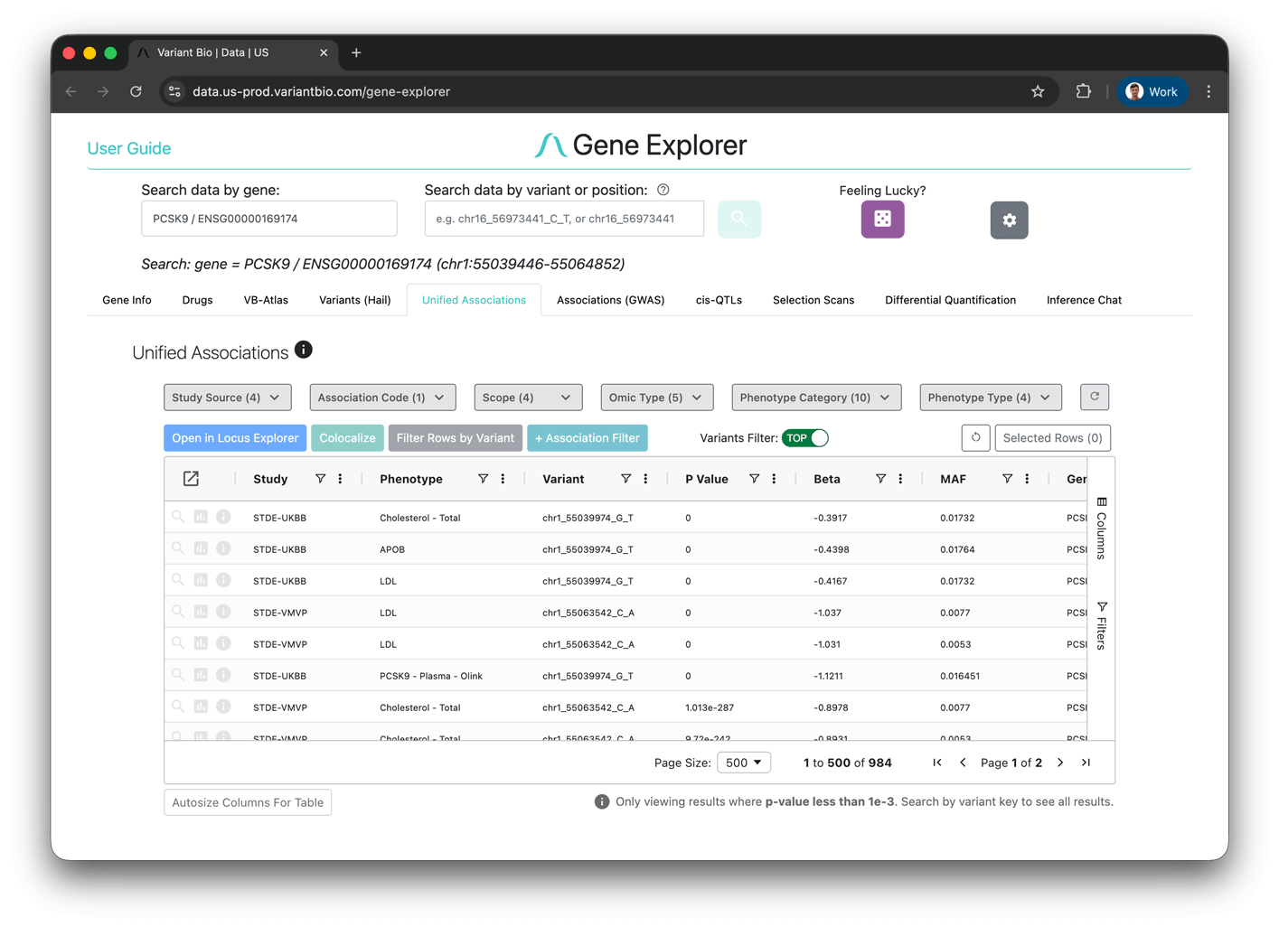Gene Explorer animation